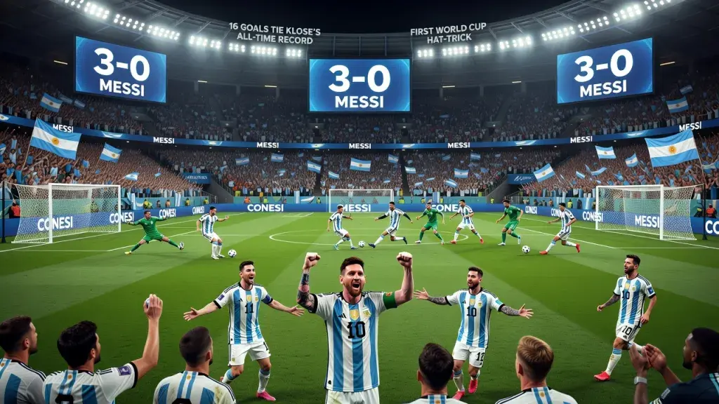 Messi Scores First World Cup Hat-Trick to Equal Klose's All-Time Record