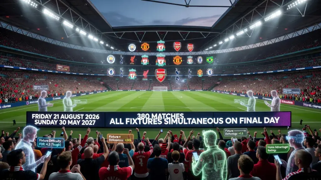 Premier League 2026/27 Fixtures Released as All 20 Clubs Learn Their Fate