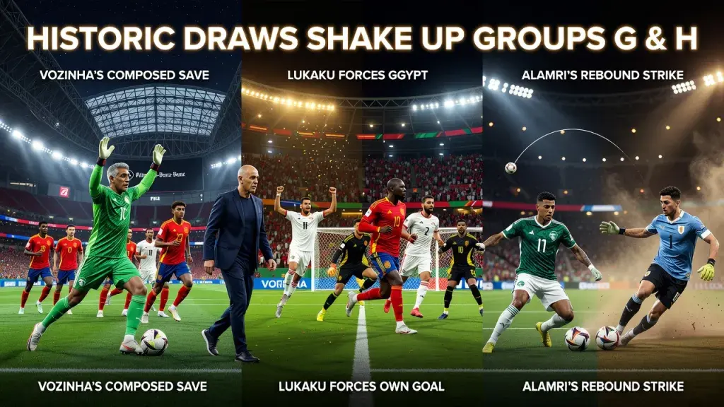 Four Draws Shake Up World Cup Groups G and H