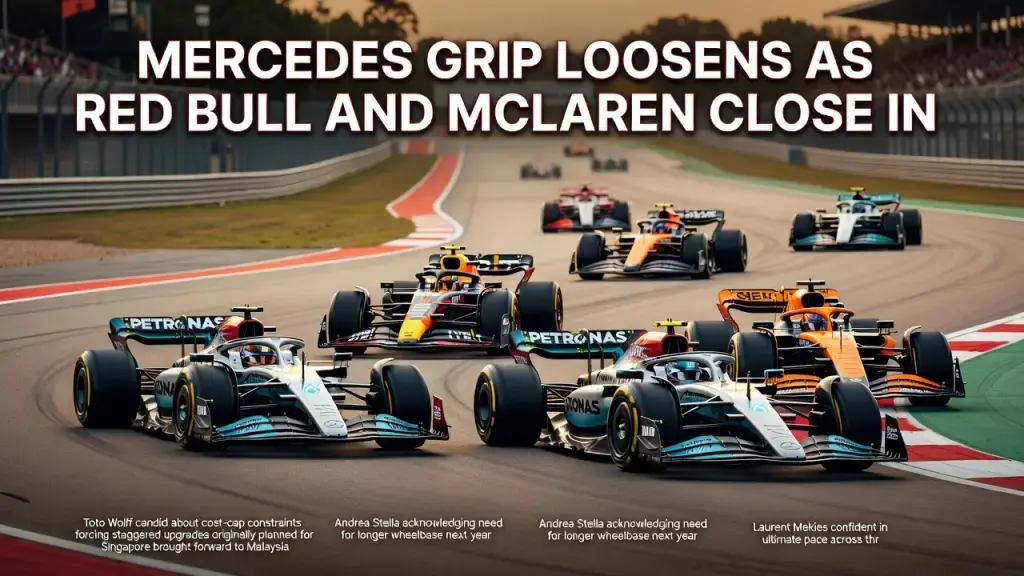 Mercedes Grip Loosens as Red Bull and McLaren Close In